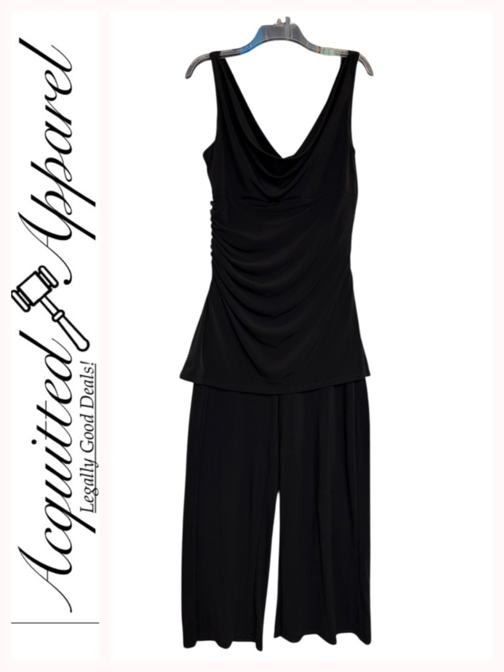 White House Black Market Side Clinced Faux Buttons Sleeveless Jumpsuit